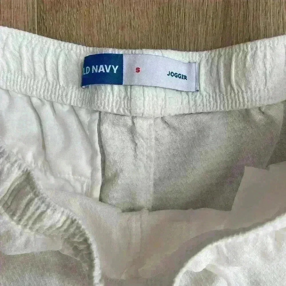 Old Navy Men’s Textured Jogger Shorts White New Without Tags Small - Picture 5 of 8